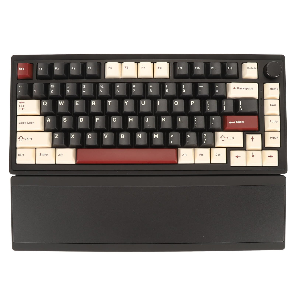 ciciglow Mechanical Keyboard, Three Modes 2.4G USB C BT 5.0 Keyboard 82 Key 1 Volume Wheel Key Hot Swappable Gaming Keyboard