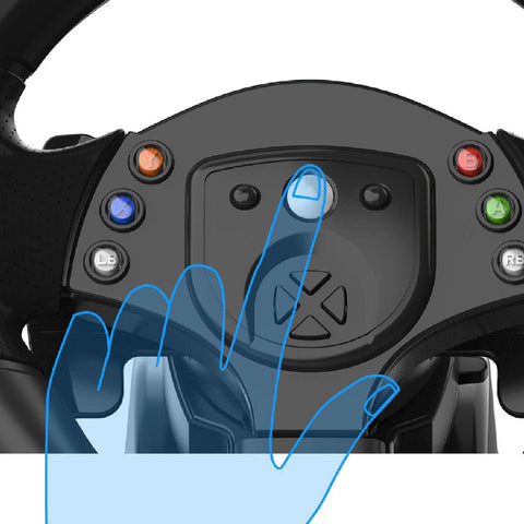 Game Steering Wheel, Gaming Racing Wheel with Pedal, 180 Degrees Rotation Shifter Gaming Steering Wheel Simulates Driving for PS 3 for PC for Switch Android