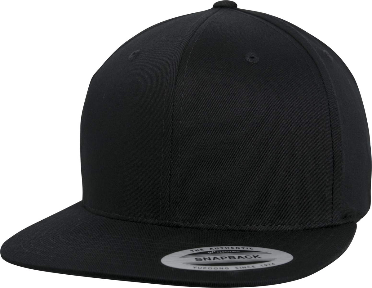 Flexfit Organic Cotton Snapback Cap, Black, one Size