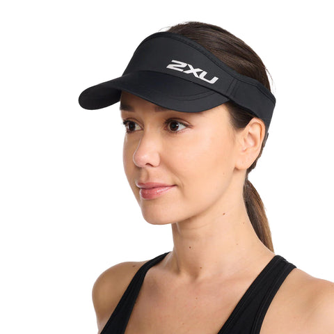 2XU Unisex Packable Run Visor Black
