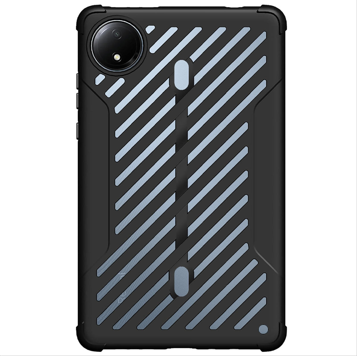 GIOPUEY Case for Xiaomi Redmi Pad SE 8.7, Soft TPU back shell, Ultra-light and thin, Anti-vibration and anti-slip, no bulky - black