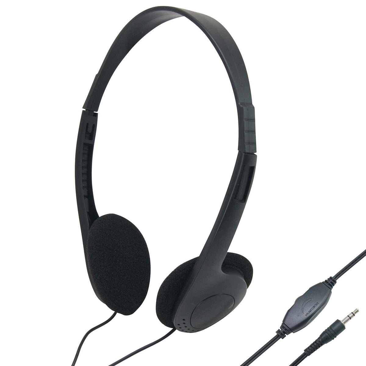 Waytex 69130 Headphones Black 3.5 mm Jack Connection Adjustable Volume