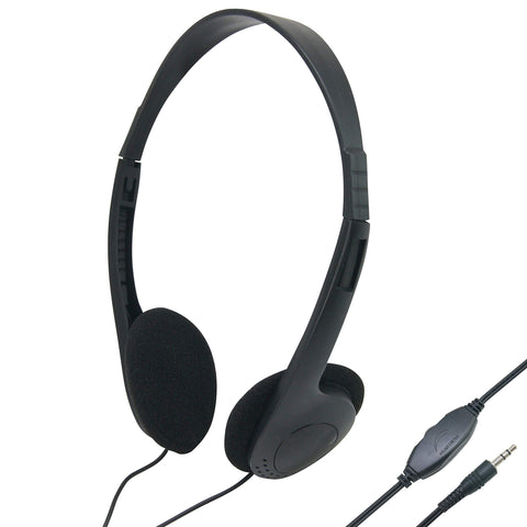 Waytex 69130 Headphones Black 3.5 mm Jack Connection Adjustable Volume