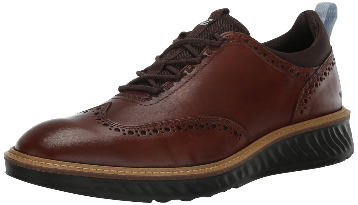 ECCO Men's ST.1 Hybrid Brogue Oxford, Cognac, 12-12.5