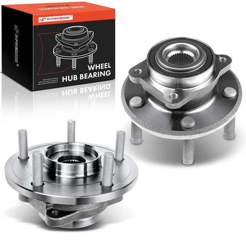 A-Premium 2 x Front Wheel Bearing and Hub Assembly with 5-Lug Compatible with Dodge Journey 2009-2020