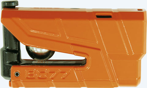 ABUS Brake disc lock Granit Detecto XPlus 8077 II SRA - Motorcycle lock with alarm - ABUS security level 18 - Orange