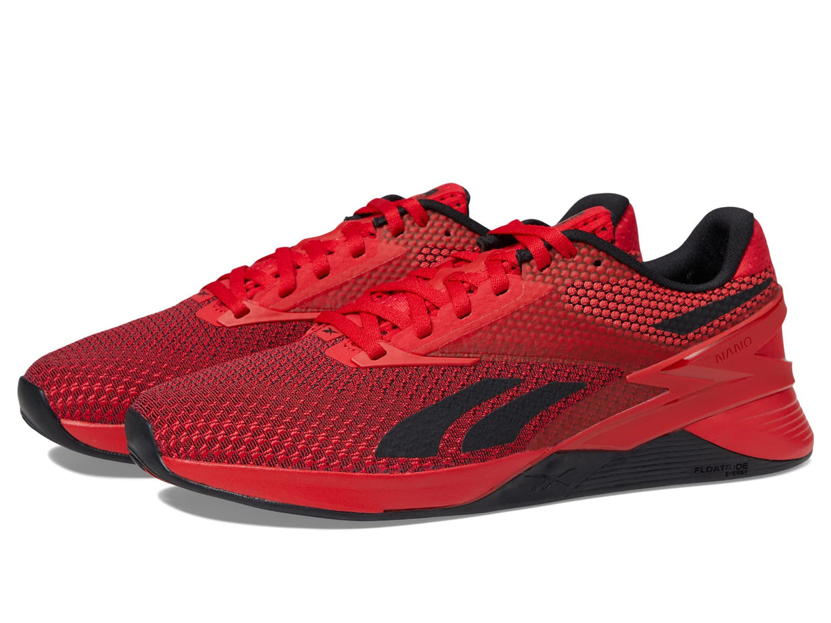 Reebok Unisex Nano X3 Cross Trainer, Vector Red/Black, 9 US Men