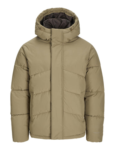 JACK & JONES Men's Jjworld Puffer Jacket, Elmwood, L