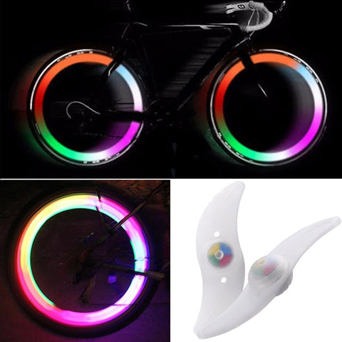 TRIXES Wheel Spoke Lights - Colour Changing LED - Multicolour 3 Flashing Modes - Easy Install Bike Accessory - Visibility at Night Time
