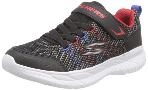 Skechers Kids Boy's Snap Sprints 2.0-Vargonix Sneaker, Black/Red/Blue, 11 Little Kid