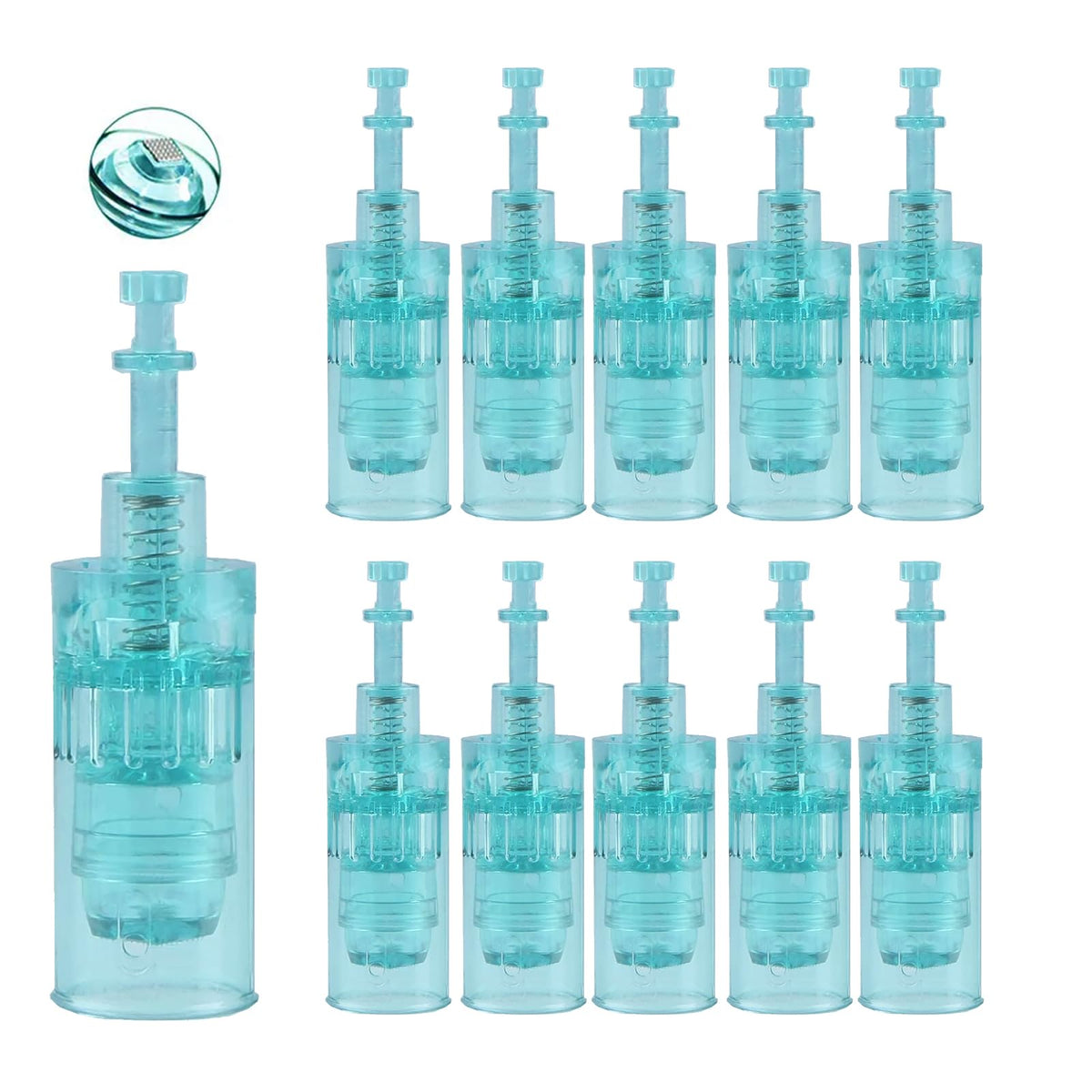 5Pcs Nano-3D Microneedling Pen Replacement Cartridges Needles for Dr.pen A6S Model, Authentic Disposable Replacement Needles Tips Bayonet Slot Micro Needling Cartridges Skin Care Accessories