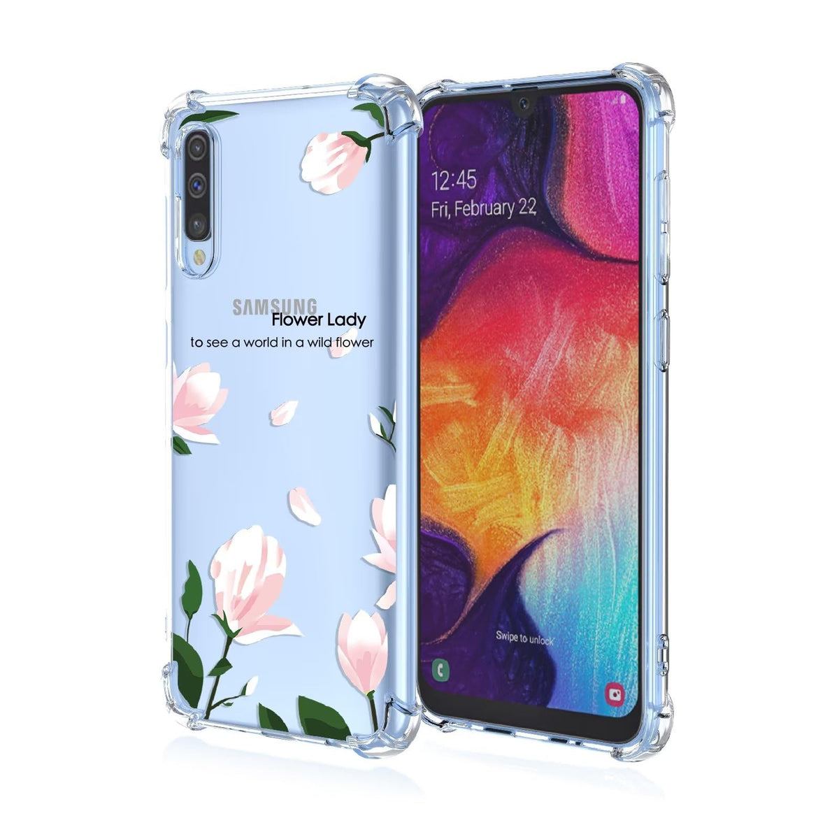 Jeelar for Samsung Galaxy A30s / A50S / A50 Case,Drop Protection Bumper Cute Cartoon Pattern Suitable for Girls Phone Case-A73