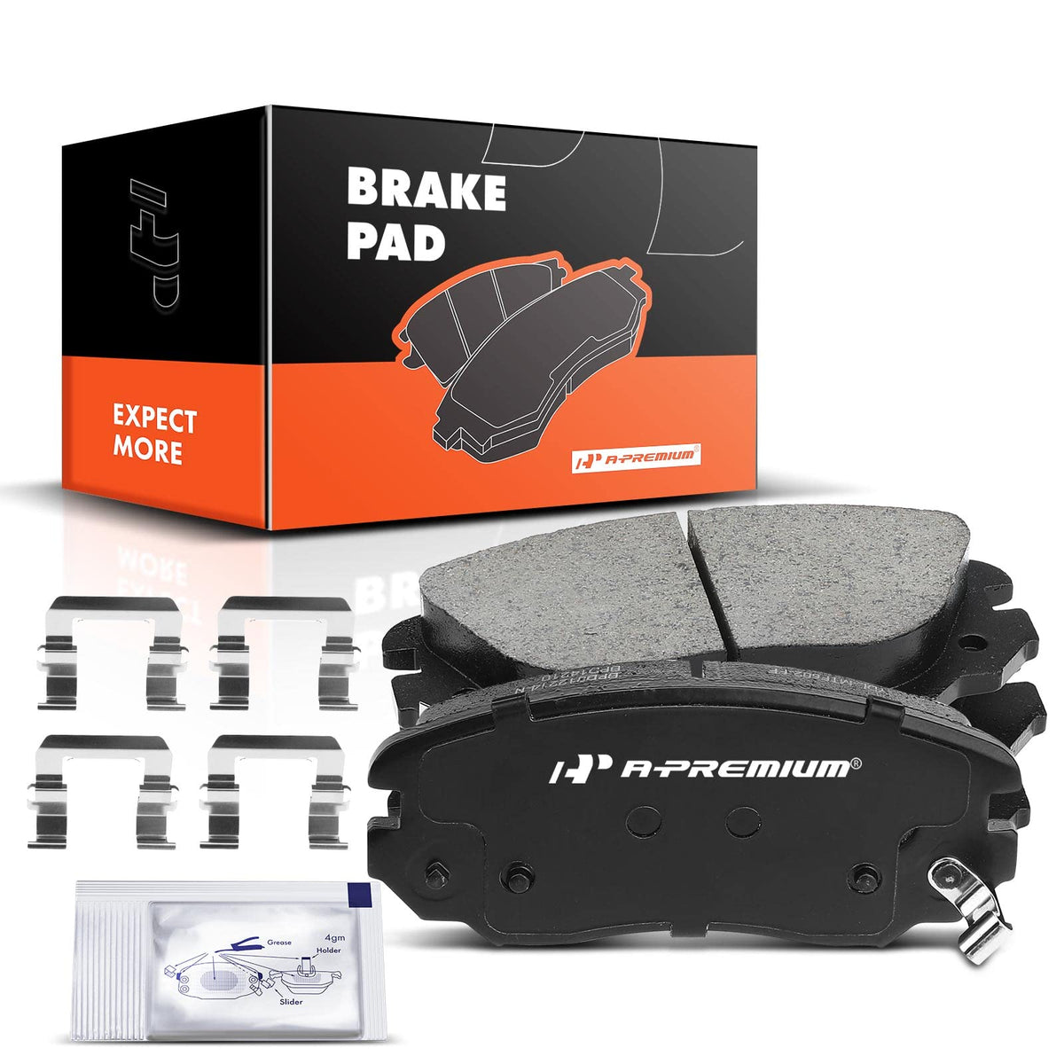 A-Premium Front Ceramic Disc Brake Pads Set Compatible with Select Buick, Cadillac, Chevy, GMC and Saab Models - Allure, Cascada, LaCrosse, Regal, ELR, Equinox, Impala, Malibu, Malibu Limited, Terrain