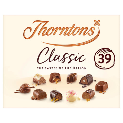 Thorntons Classic Collection, Chocolate Hamper Gift Box, Mothers Day Chocolate Gift, Celebration of British Tastes, Assorted Milk, White and Dark Chocolates, Pack of 1 x 449g