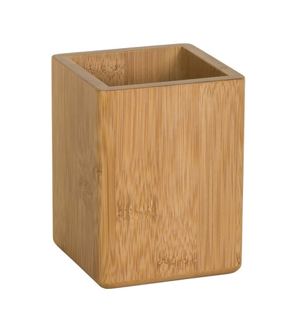 Osco Bamboo Square Pen Pot