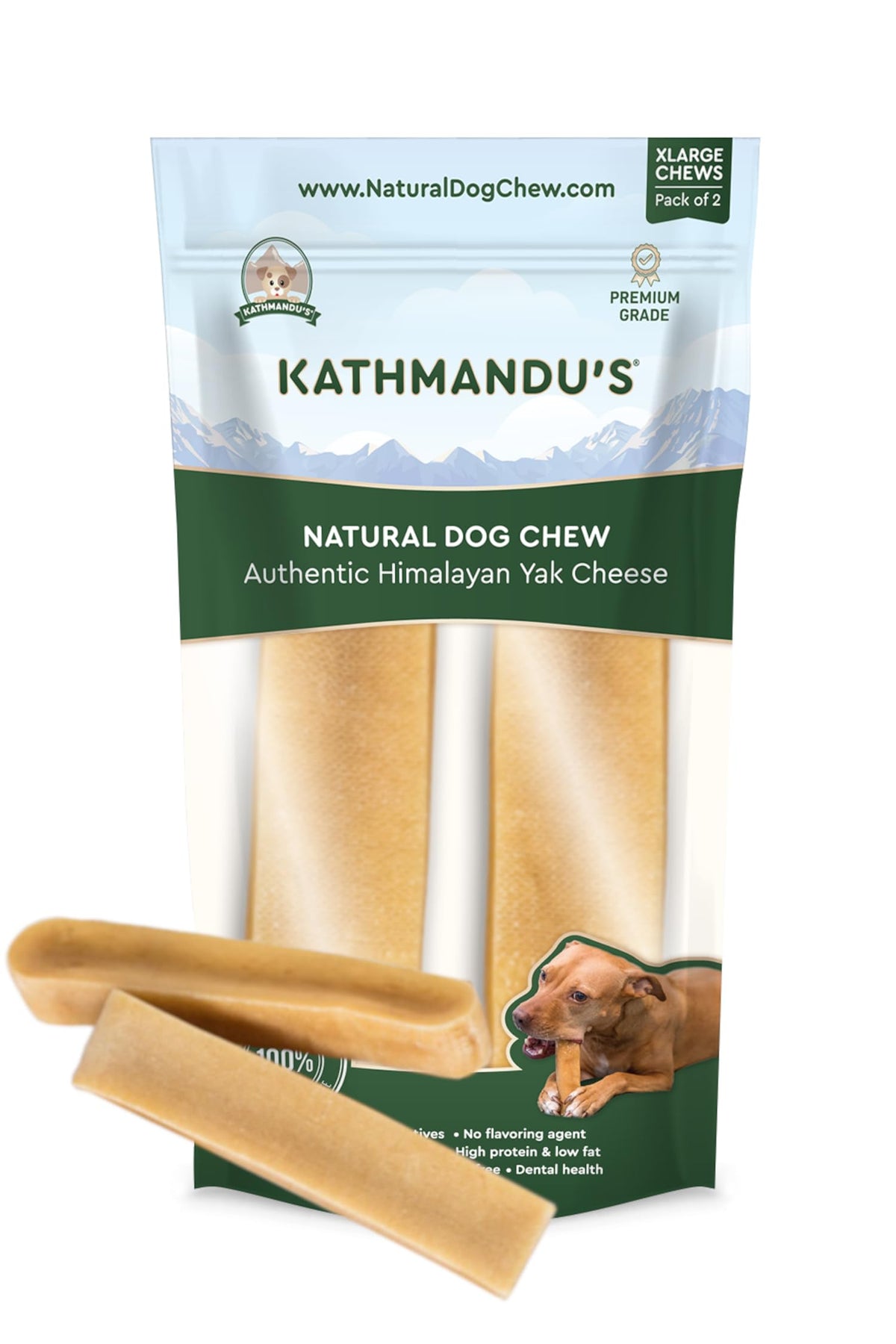 KATHMANDU'S - Authentic Himalayan - Natural Dog Chew, XLarge, 2 - Count