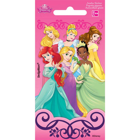 Amscan 150143 DisneyÃƒÆ’Ã¢â‚¬Å¡Ãƒâ€šÃ‚Â© Princess Jumbo Sticker | Party Favor | 1 piece