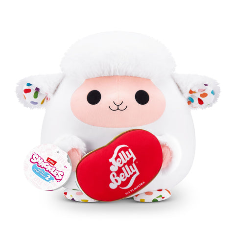 Snackles Series 2 Lamb & Jelly Belly 16 Inch Plush by ZURU, Ultra Soft Plush, Collectible Plush with Real Licensed Brands, Stuffed Animal, Giftable
