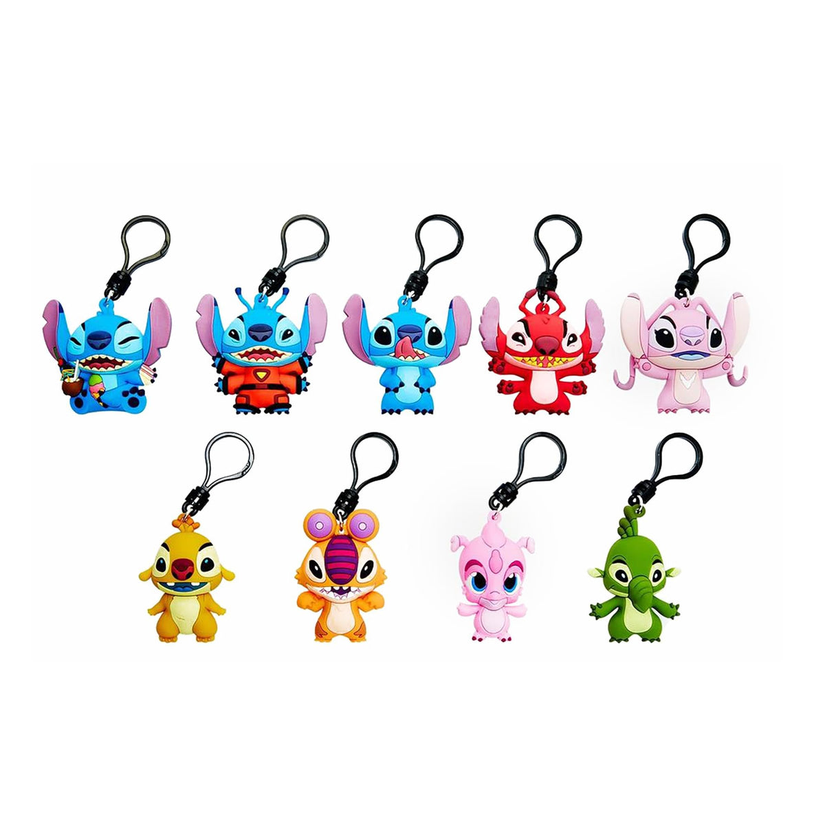 Disney Stitch Series 5-3D Figural Foam Bag Clip in Blind Bag | One Random