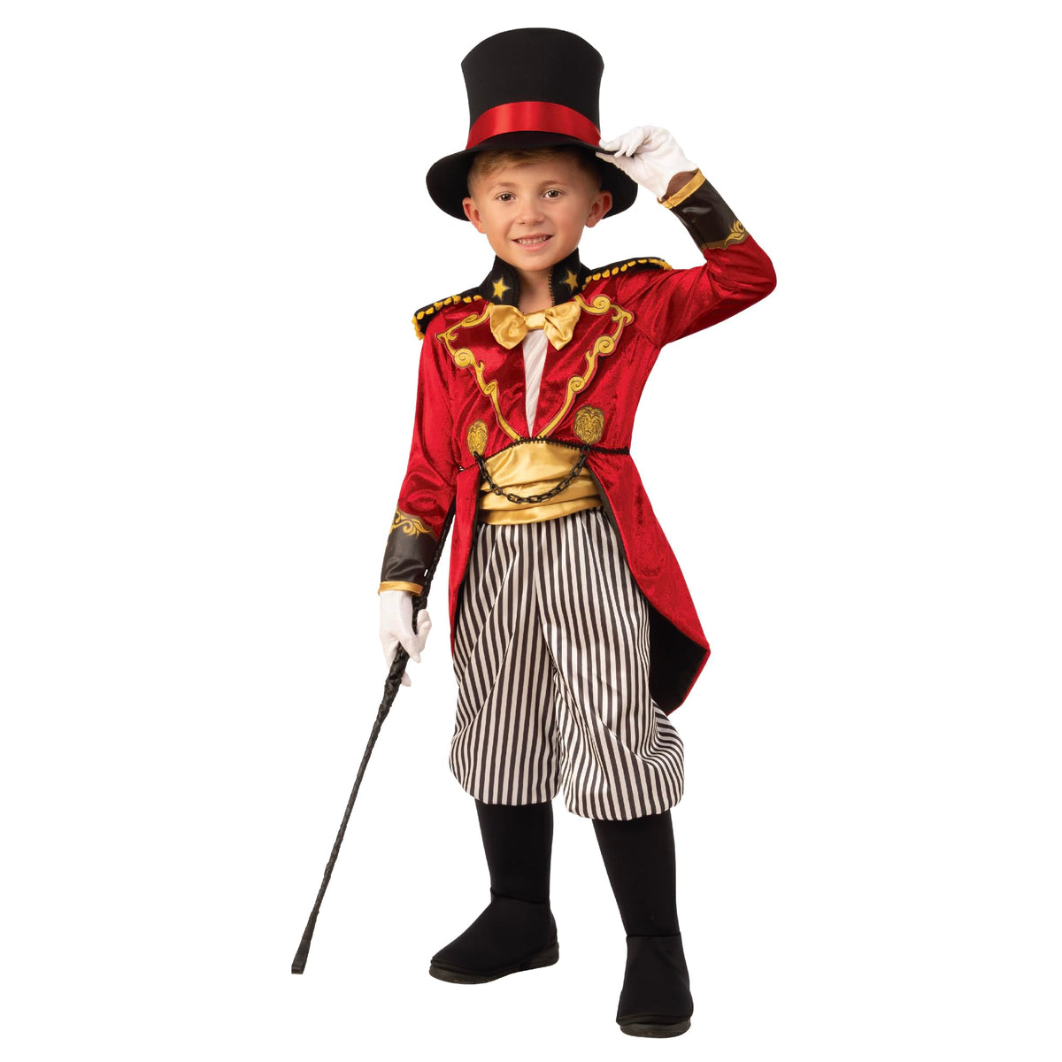 Rubies 700951XL000 Ringmaster Kids Fancy Dress, Boys, Girls, Multi Halloween Halloween