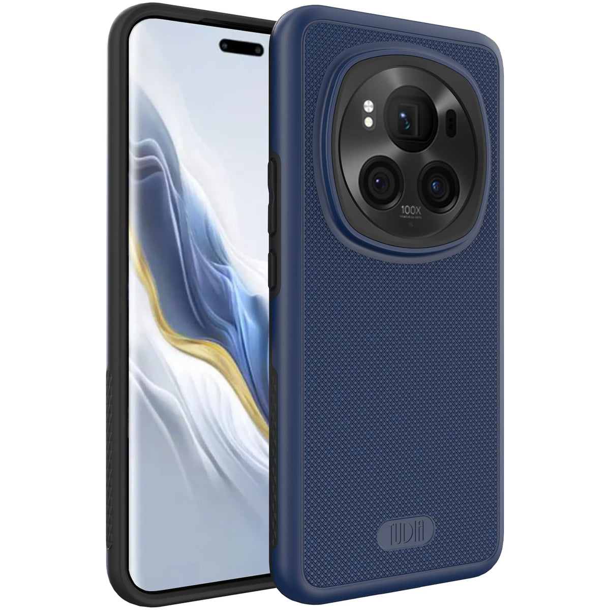 TUDIA DualShield Grip Designed for Honor Magic 6 Pro Case 5G (2024), [MergeGrip] Military Grade Dual Layer Shockproof Slim Tough Heavy Duty Protective Phone Case Cover (Indigo Blue)