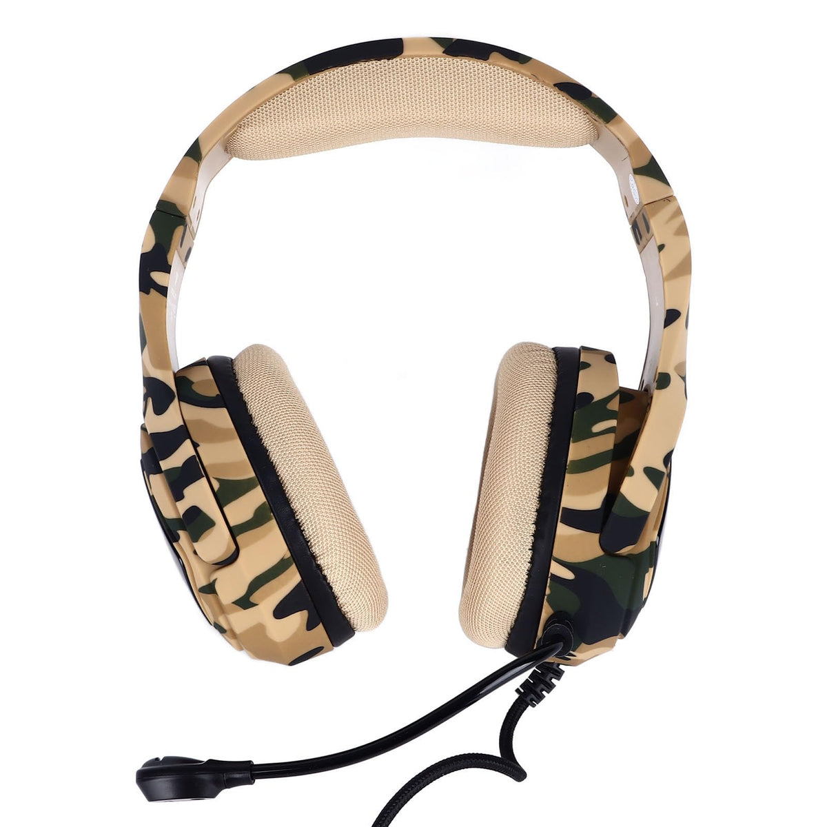 gernie Wired Gaming Headset Color Head Mounted Camouflage Headphone Earphone Headphones for M1 Game, Headsets (Desert Camo), gerniewci2u1gf8x-11