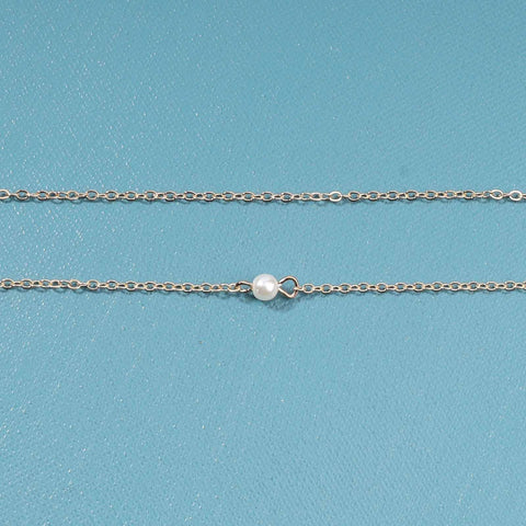 Yheakne Boho Layered Pearl Choker Necklace Gold Pearl Pendant Necklace Tiny Dot Layering Necklace Vintage Necklace Chain Jewelry for Women and Girls Gifts