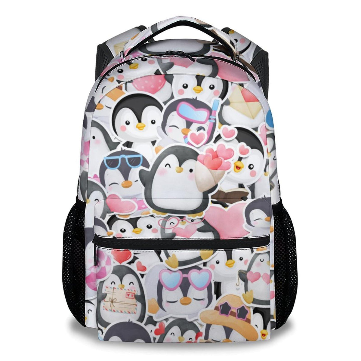 COZYAURA School Bags for Girls - Cute Penguin Travel Backpack for Kids - 17 Inch Bookbag for Elementary Primary School - Back to School Supplies