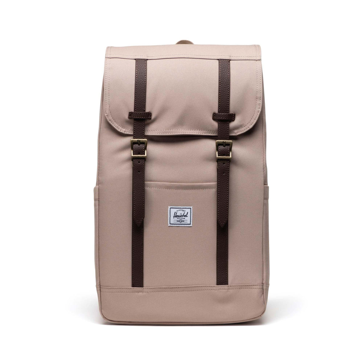 Herschel Retreat Vintage Backpack - Work Backpacks, 16" Laptop Backpacks, College Backpack for Men and Women, Travel Carry-On Bookbag, Water Bottle Pocket, Padded Shoulder Straps, 23L, Light Taupe