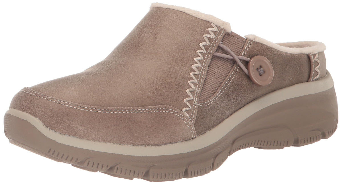 Skechers Women's Easy Going-Sundaze Mule, Taupe, 5.5