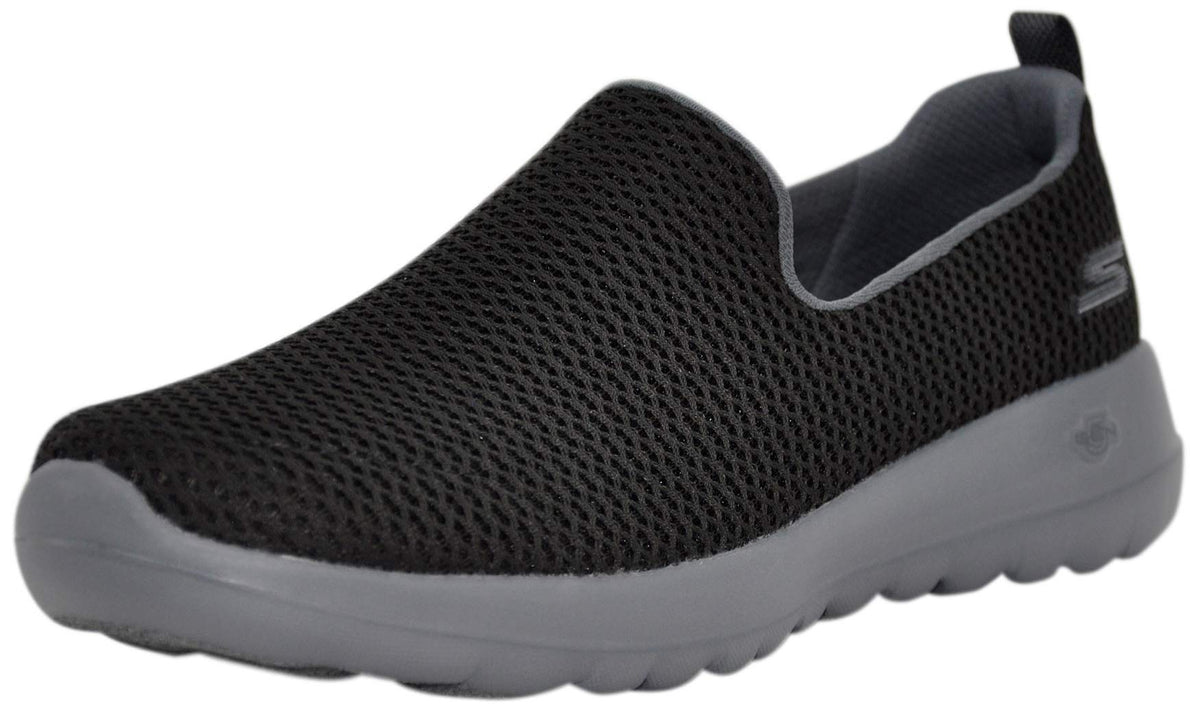 Skechers Women's Go Walk Joy Sneaker, Black/Charcoal, 10 Wide