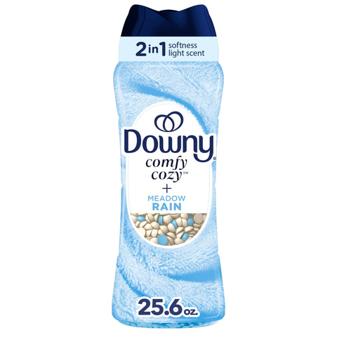 Downy Comfy Cozy In-Wash Laundry Scent Booster Beads, Meadow Rain Scent, 25.6 oz, Softness and Freshness