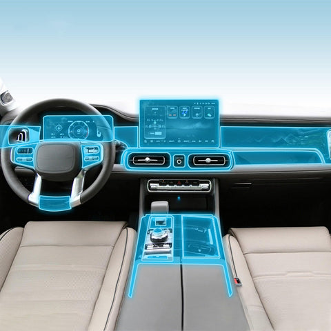 JCAKES Car Interior Center Console Transparent TPU Protective Film Anti-Scratch Repair Film Accessories?for BAIC Motor BJ60 2022-2023