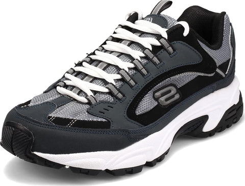 Skechers Sport Men's Stamina Nuovo Cutback Lace-Up Sneaker,Navy/Black,11.5 M US