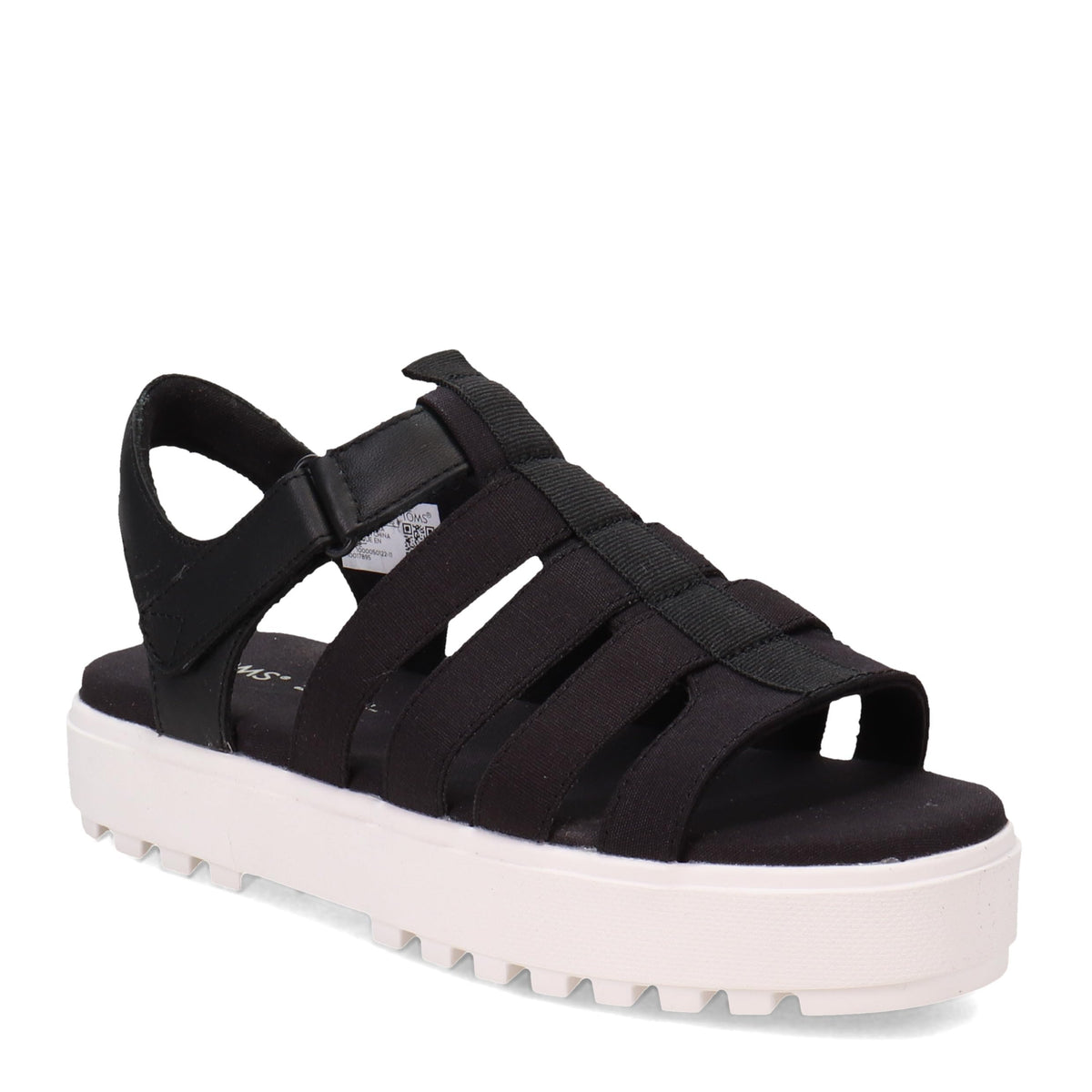 TOMS Women's, Fisherman Lug Sandal Black 9.5 M