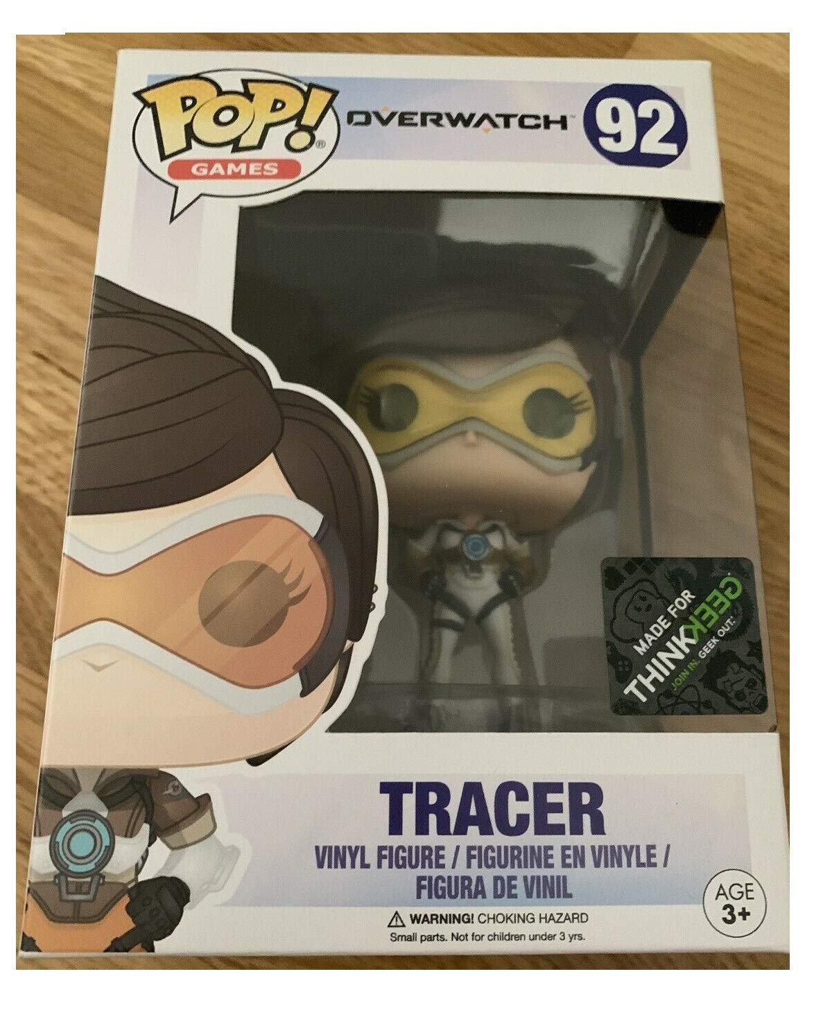 Funko Pop! Overwatch Posh Tracer with Exclusive THINKGEEK Sticker on Box