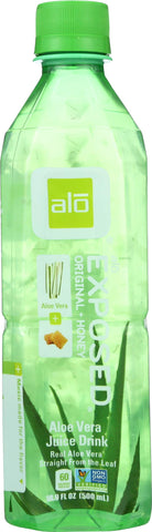 alo Exposed Original and Honey Aloe Vera Juice, 16.9 oz