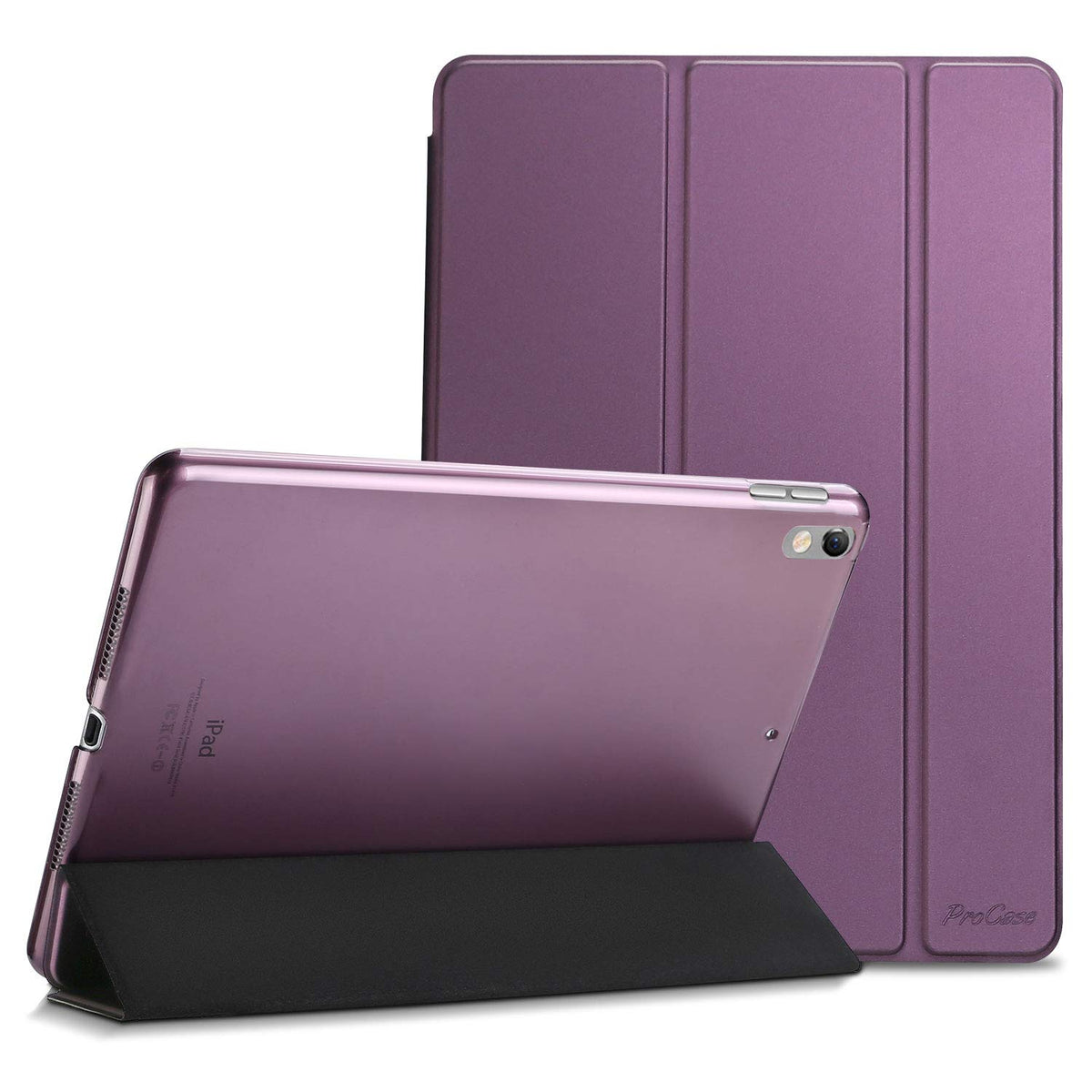 ProCase for iPad Air 3rd 10.5" 2019 / iPad Pro 10.5" 2017 Case, Ultra Slim Lightweight Cover with Translucent Back for iPad 10.5 Inch -Purple
