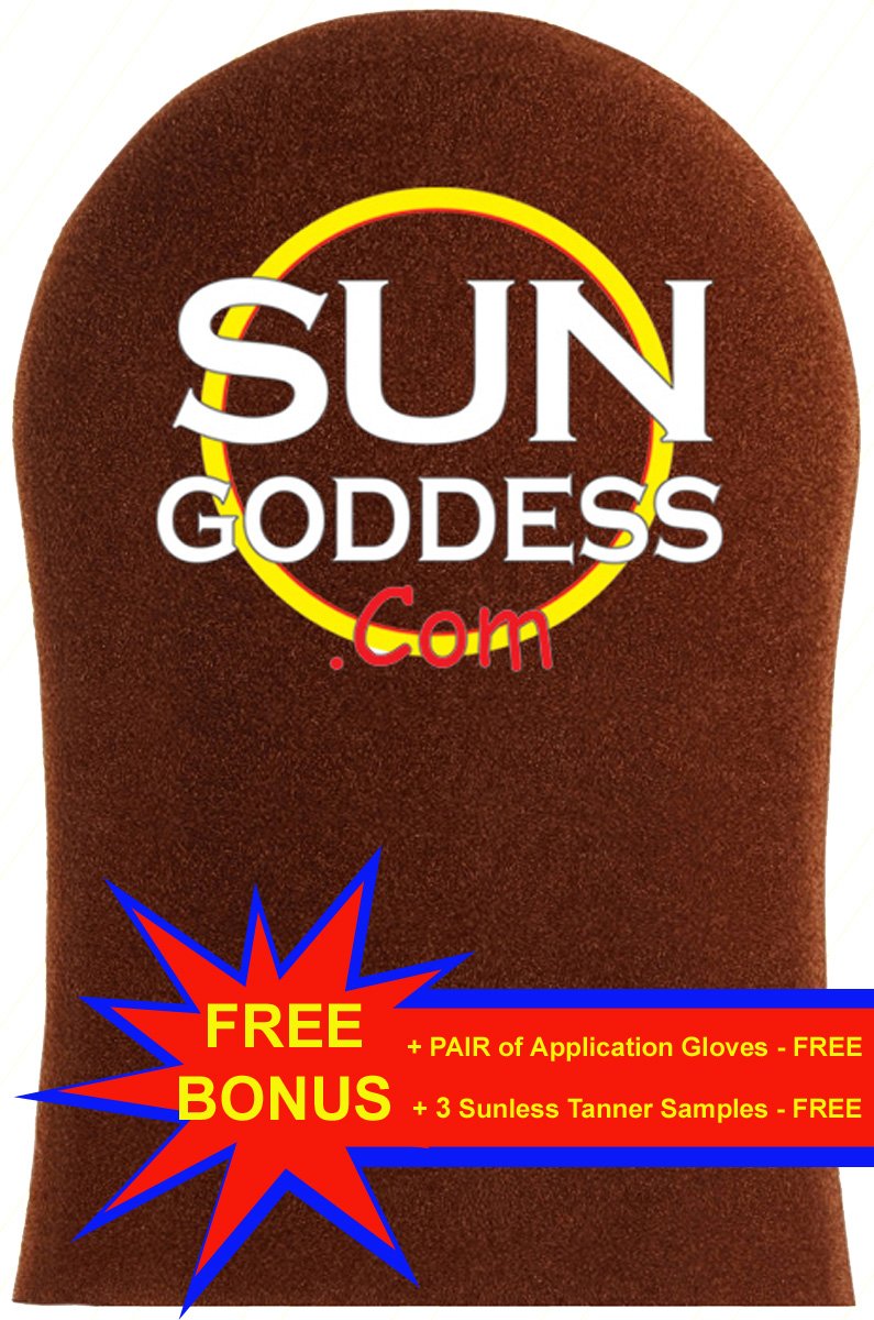 SUN GODDESS Sunless Self Tanning Mitt BROWN Sunless Self Tanner Mitt BEST Sunless Self Tanning Mitt WASHABLE Sunless Self Tanner Mitt #1 Sunless Self Tanning Mitt BEST Sunless Mitt Self Tanner Mitt