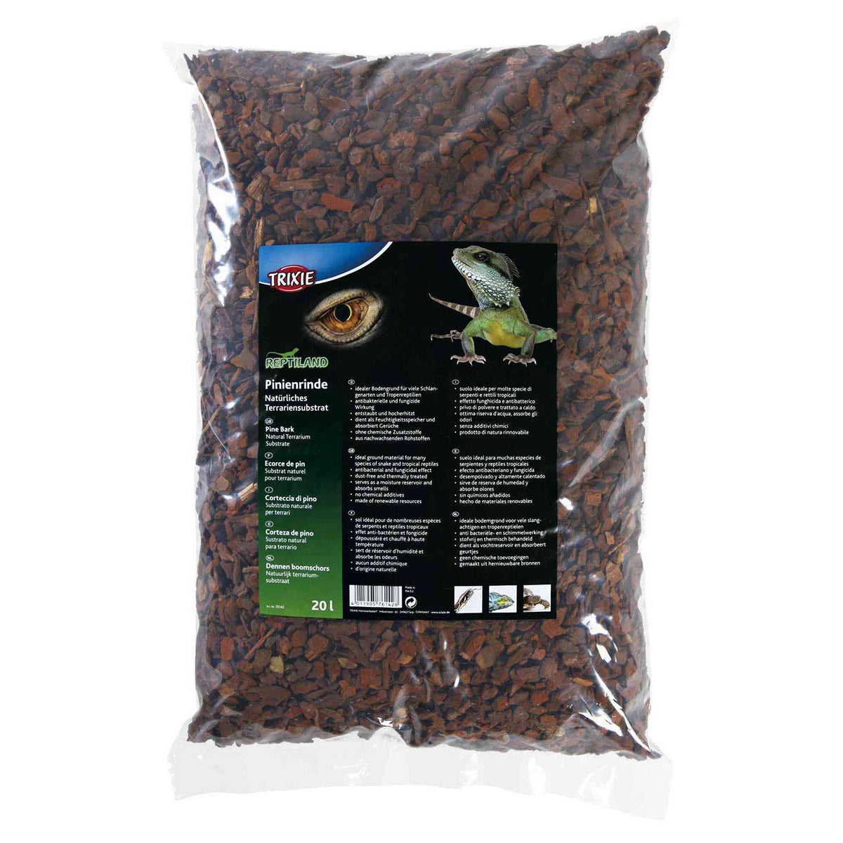 Trixie 76142 Natural Pinewood Bark Bedrock Granulate 20 L