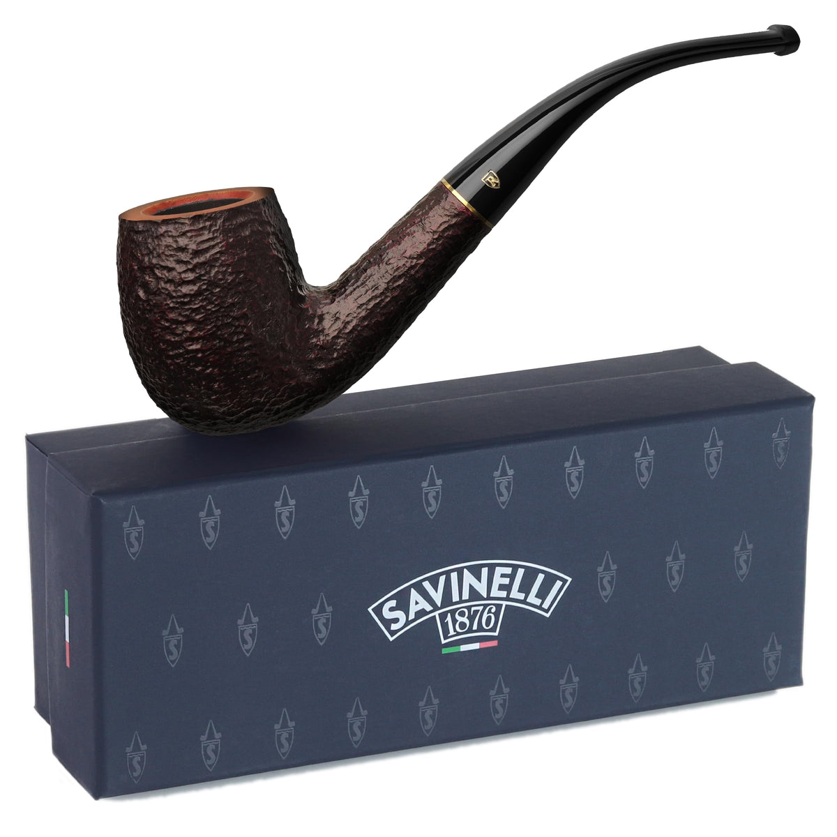Savinelli Roma - Rome Inspired Briar Wood Pipes, Hand Crafted & Unique Briar Pipe, Collectible Wood Pipe From Italy (606 KS)