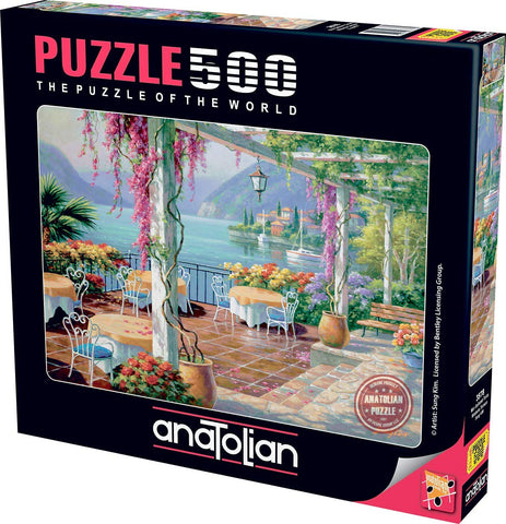 Anatolian Wisteria Terrace Jigsaw Puzzle (500 Piece), multicolor (PER3578)