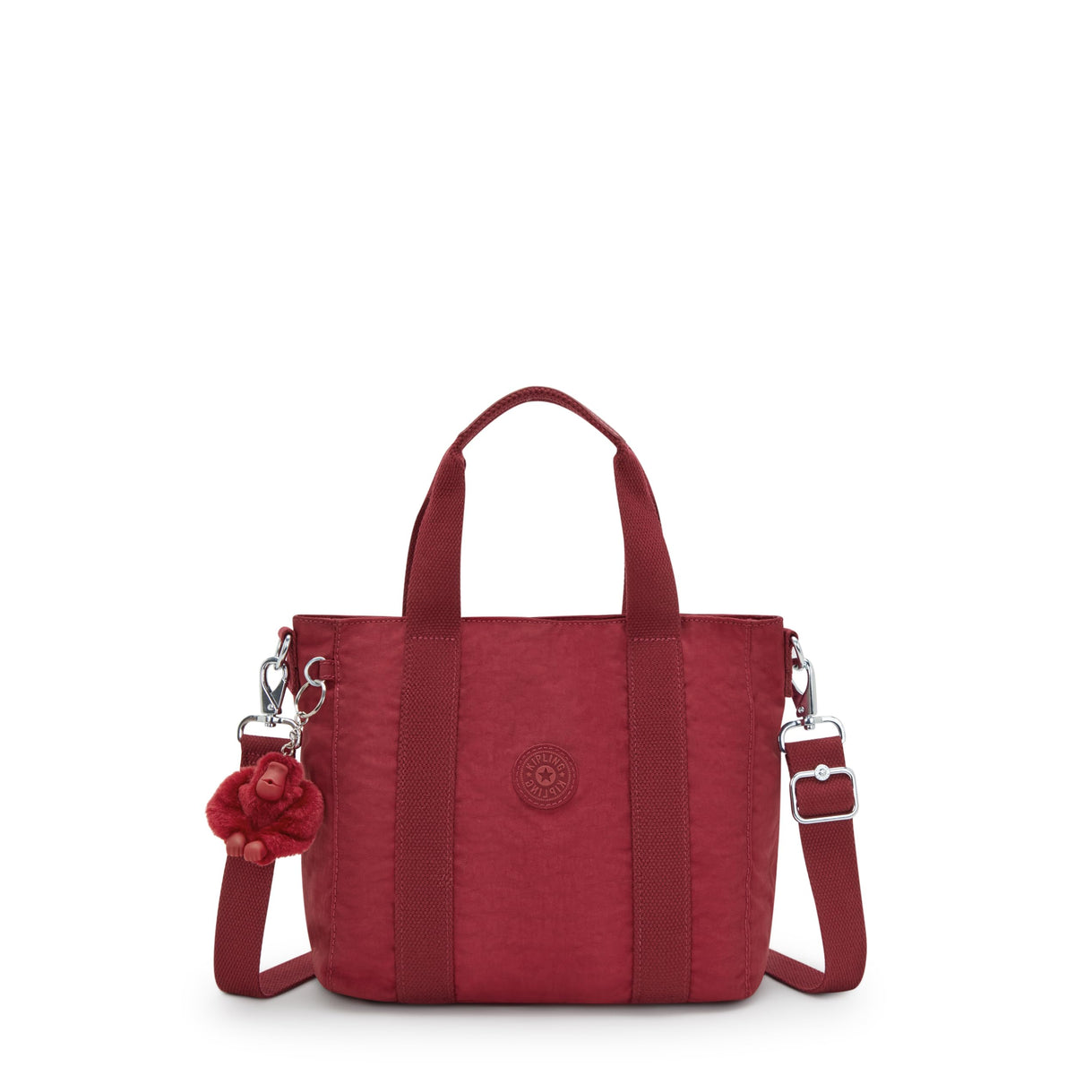 Kipling Women's Asseni Mini Tote Bag, Compact Lightweight Everyday Purse, Nylon Shoulder Bag