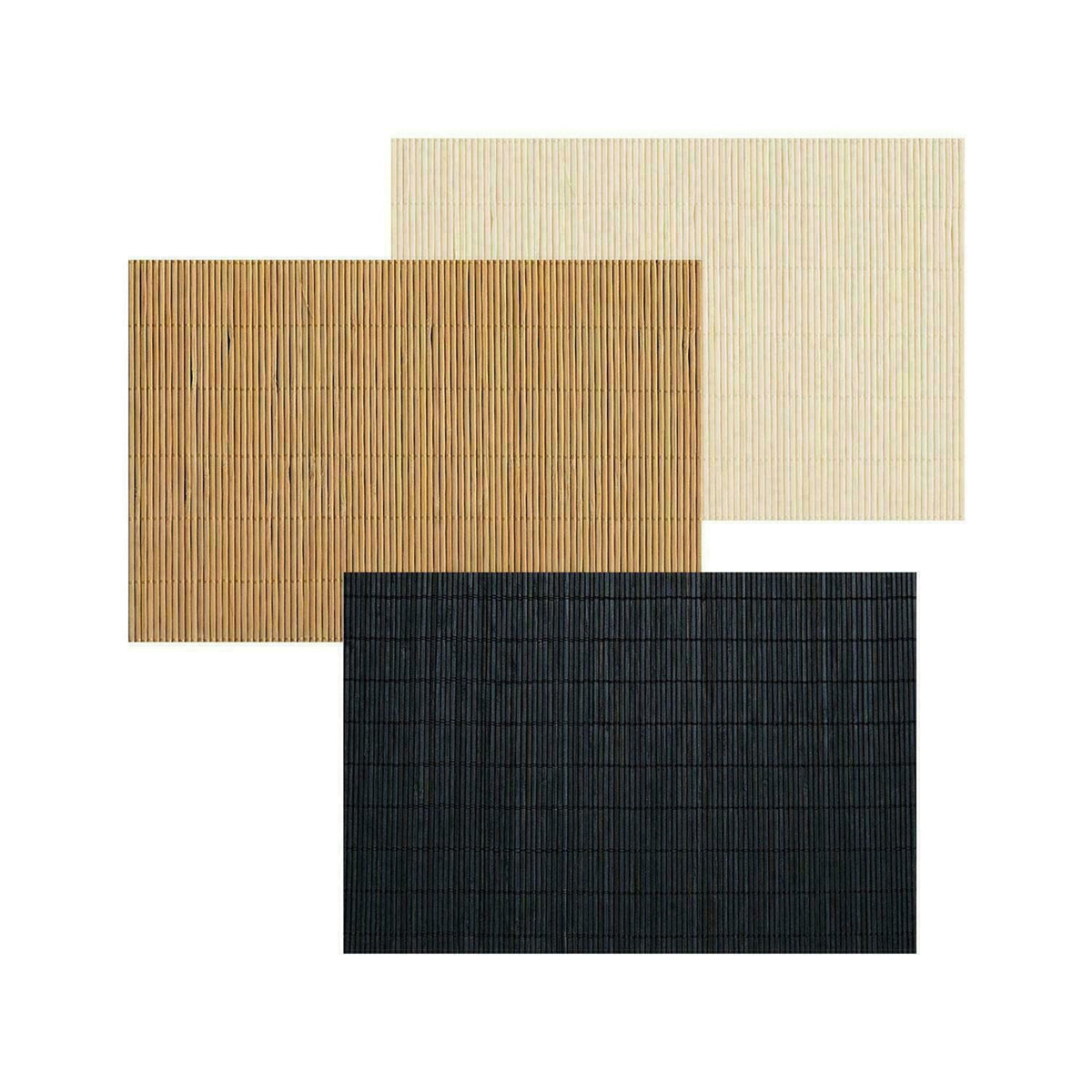 MantraRaj Bamboo Placemats Table Mats Asian Oriental Tableware Wood Dining Large 45 X 30cm X 1 Random Color Will Be Sent