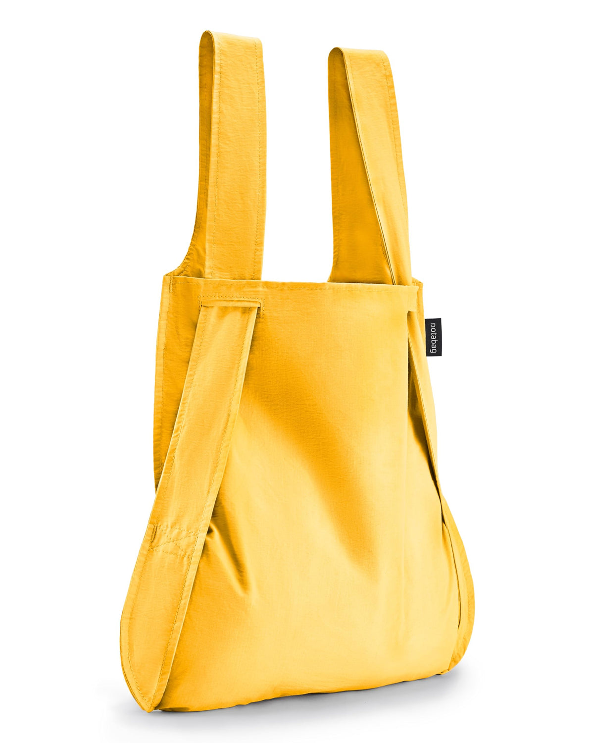 Notabag Original 2 in 1 Backpack and Bag (Golden Yellow) - Backpack waterproof - reusable grocery bags foldable - clever design for more flexibility - backpack waterproof - grocery tote bag