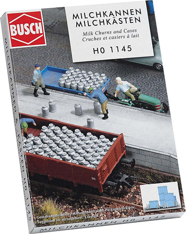 Busch 1145 Milk Churns and Cases HO Scenery Scale Model Scenery