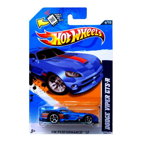 Hot Wheels 2012, Dodge Viper GTS-R (BLUE), HW Performance '12, 146/247. 1:64 Scale.