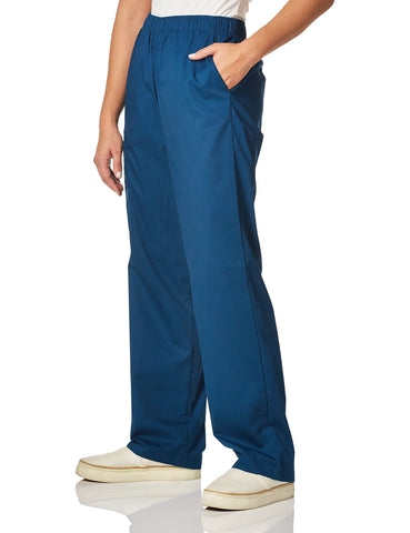 WonderWink 501ACARILG Wonder Work Women's Pull-On Cargo Pant, Caribbean Blue, Standard-L Size
