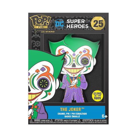 Funko Pop! Pin: DC Comics Dia De Los DC - The Joker Glow in The Dark