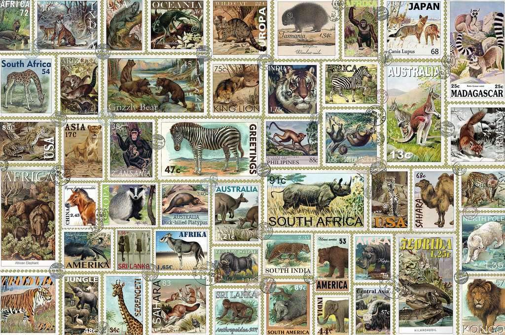 Ravensburger 17079 Animal Stamps 3000 Piece Puzzle for Adults - Every Piece is Unique, Softclick Technology Means Pieces Fit Together Perfectly, Multicolor